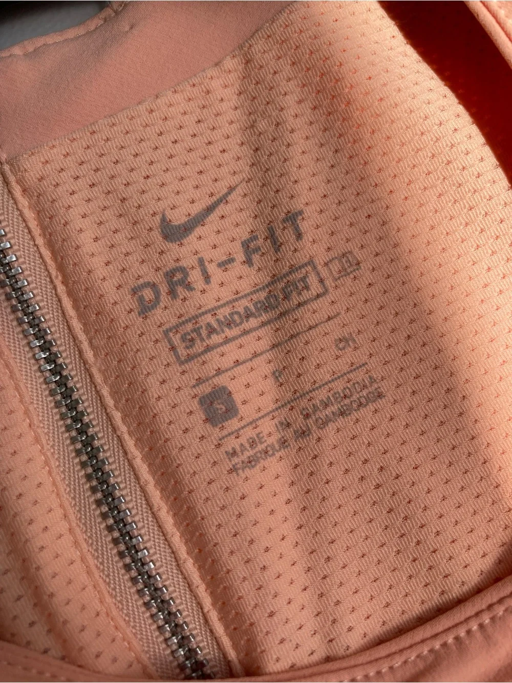 Nike Peach Orange Golf Tennis Dress Sport Sleeveless Tank Dress with Pockets